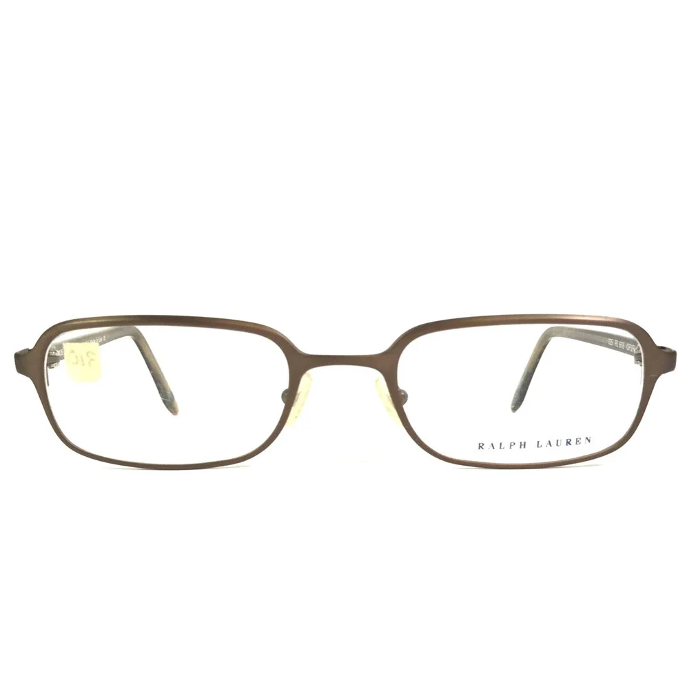 Vintage Ralph Lauren Petites Eyeglasses Frames RL678 OP2R Brown Gold 50-20-135